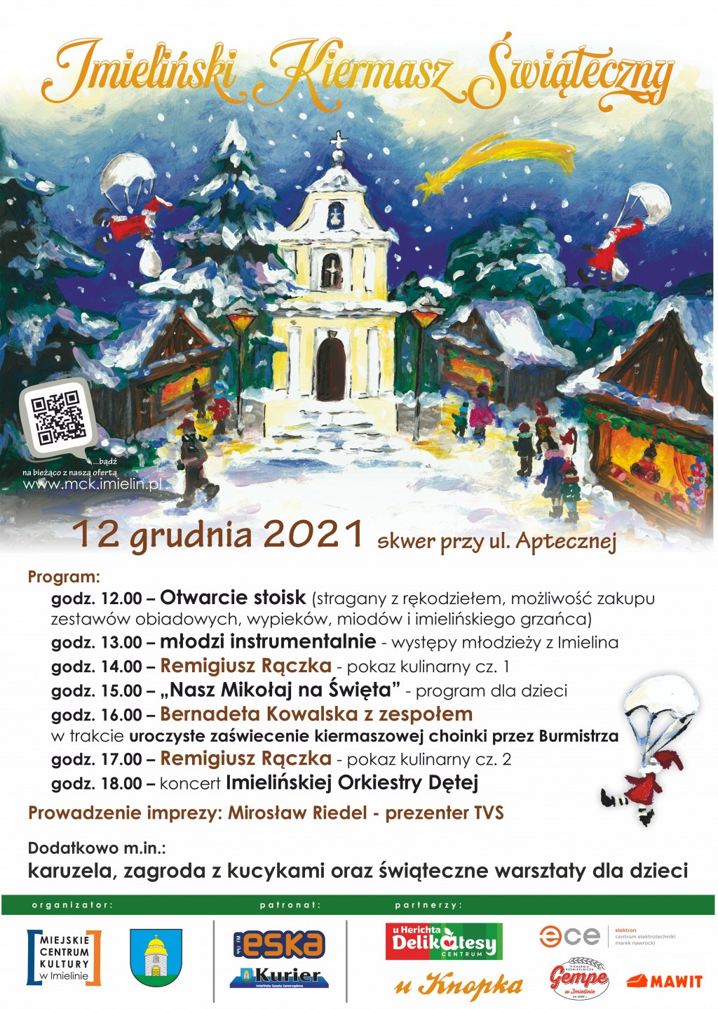 Imieliński Kiermasz Świąteczny 12 grudnia (niedziela) godz. 12:00-18:00