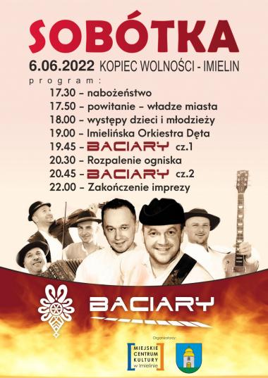 6 czerwca (poniedziałek) – godz. 17:30 - 21:30 – „Sobótka na Kopcu”