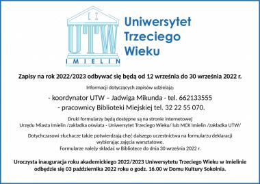 Ruszają zapisy na Uniwersytet Trzeciego Wieku