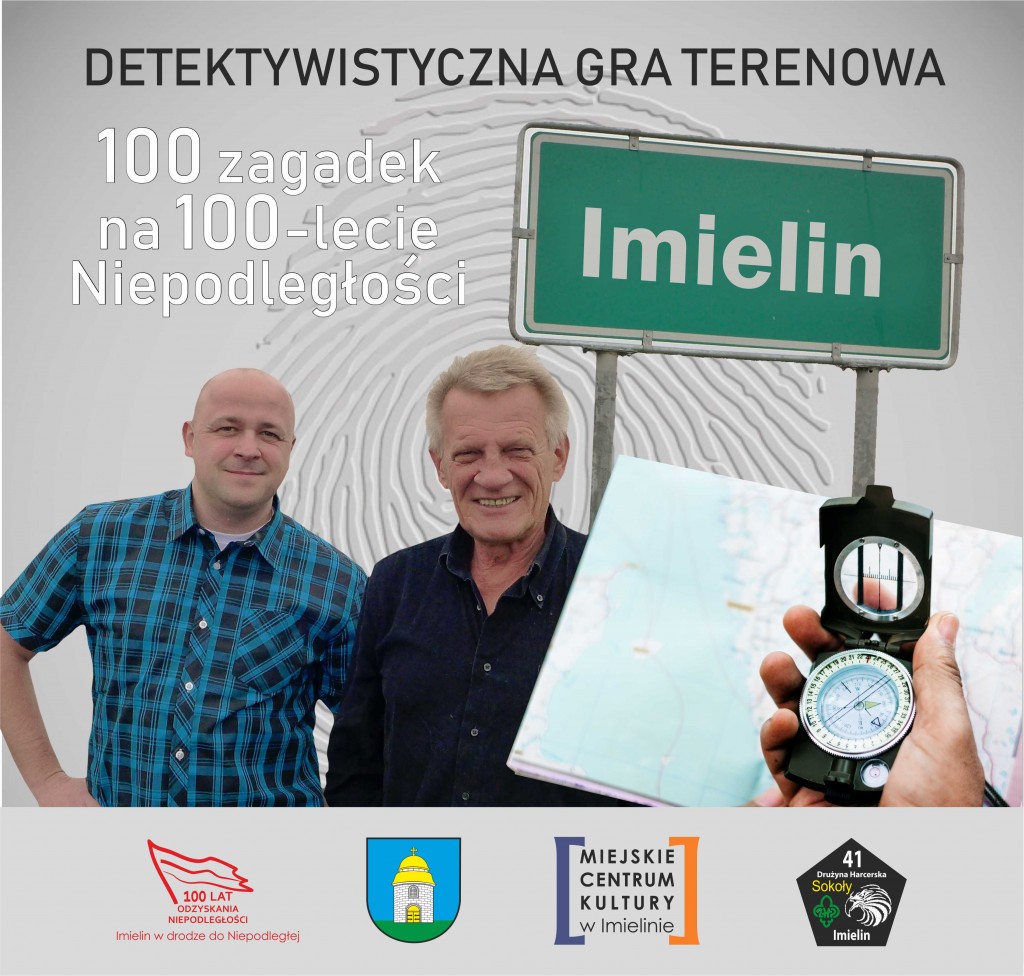 6 października (sobota) 2018 r. godz. 10.00-14.00 100 zagadek na 100-lecie Niepodległej - rodzinna gra terenowa
